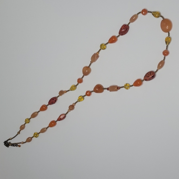 NINE WEST LONG STRAND BEADED NECKLACE - Picture 8 of 8